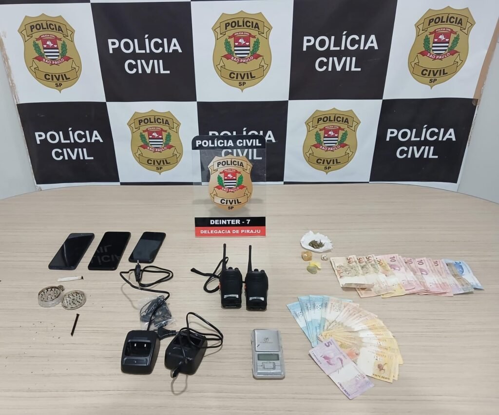 Operação policial desarticula esquema de tráfico de drogas em Piraju
