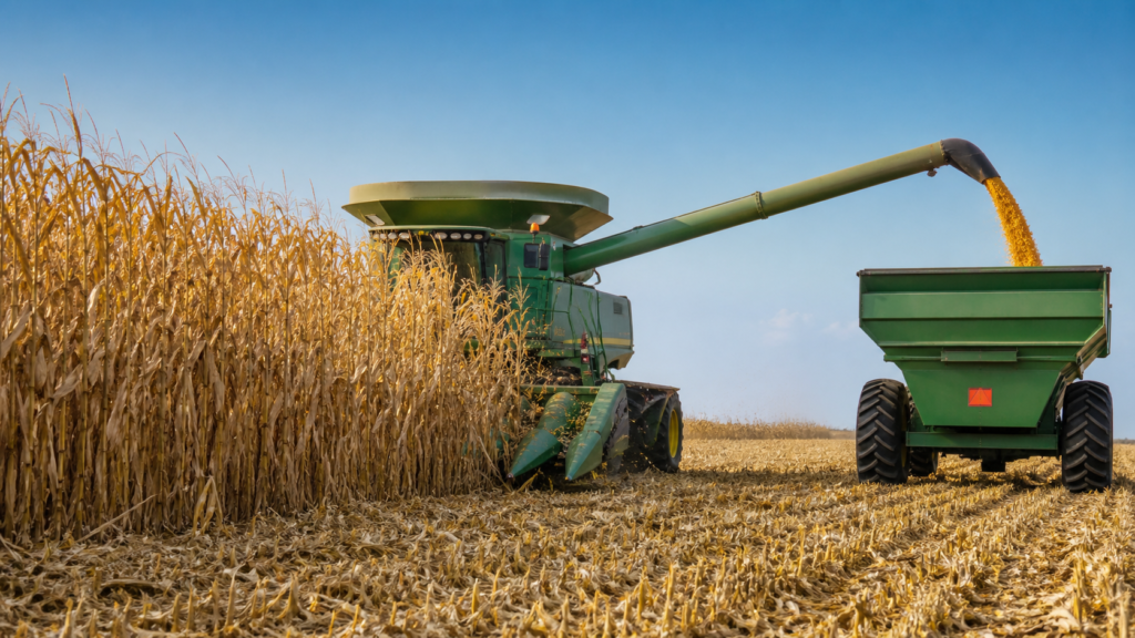 Colheita do milho safrinha avança para 69,1% da área cultivada no Brasil