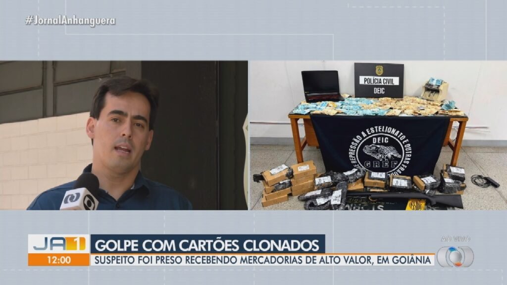 Jovem é detido em Goiânia com R$ 70 mil obtidos por meio de cartões clonados
