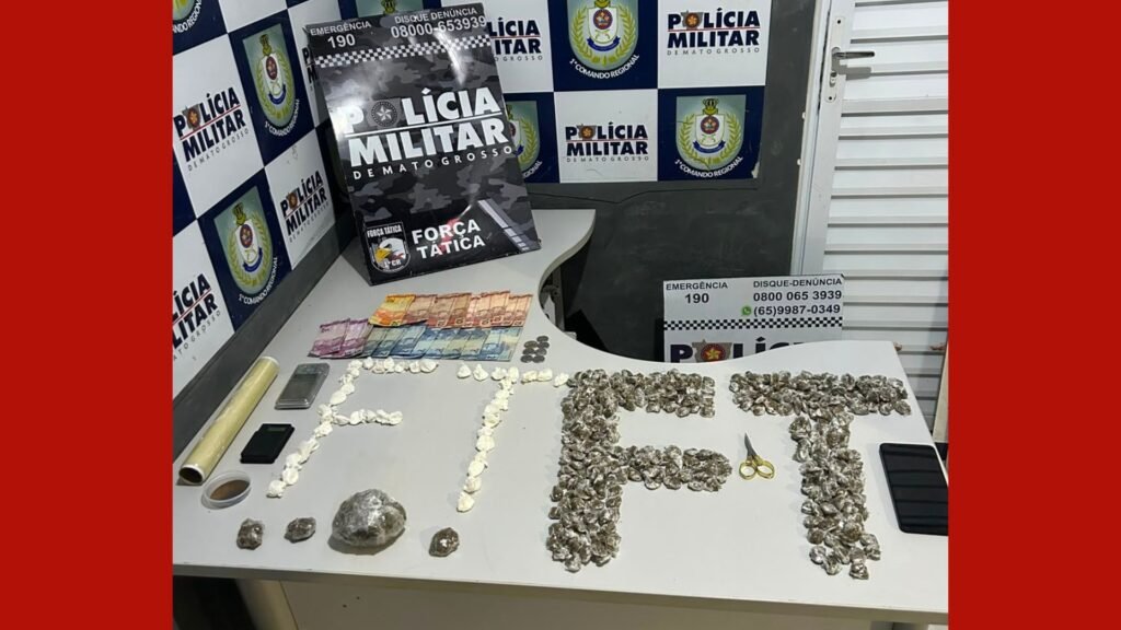 Polícia apreende adolescente de 13 anos com 383 porções de drogas no bairro Primeiro de Março