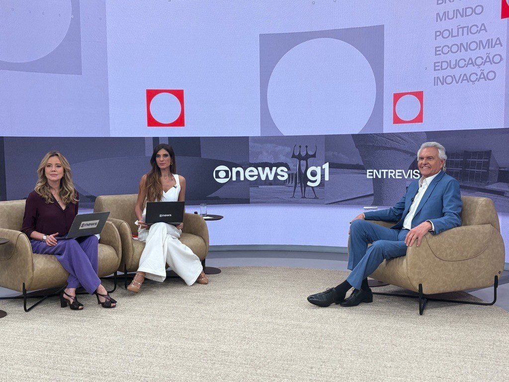 Ronaldo Caiado apresenta propostas em sabatina da Globonews e g1