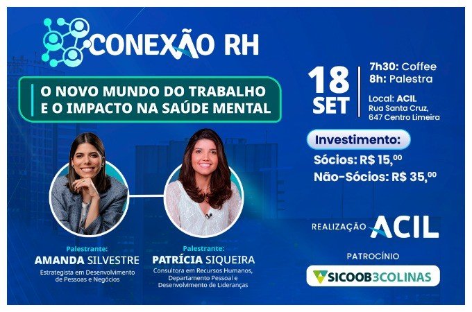 Saúde mental no trabalho é tema central de encontro promovido pela ACIL em Limeira