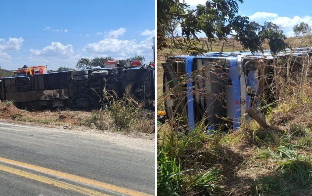 Tragédia na Go-110: acidente entre ônibus e carreta deixa oito mortos em Luziânia