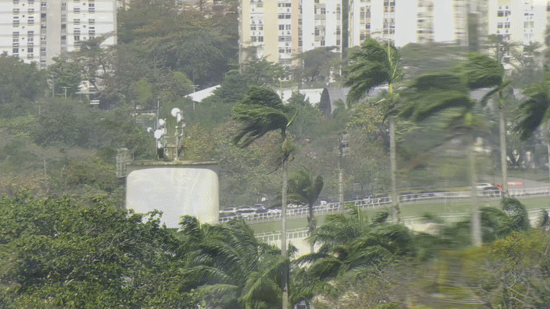 Ventania atinge o Rio de Janeiro com rajadas de 74 km/h e força medidas de emergência