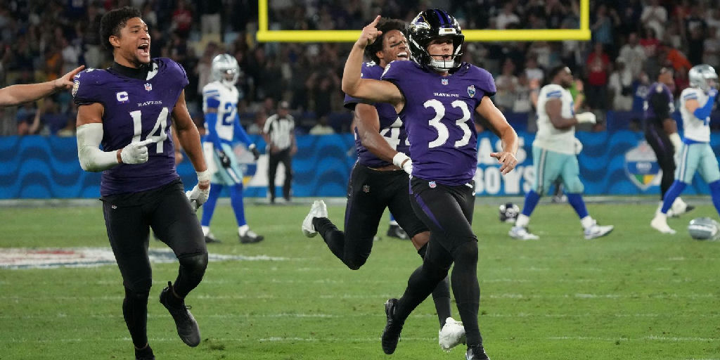 Baltimore Ravens vencem Dallas Cowboys no Maracanã com field goal decisivo