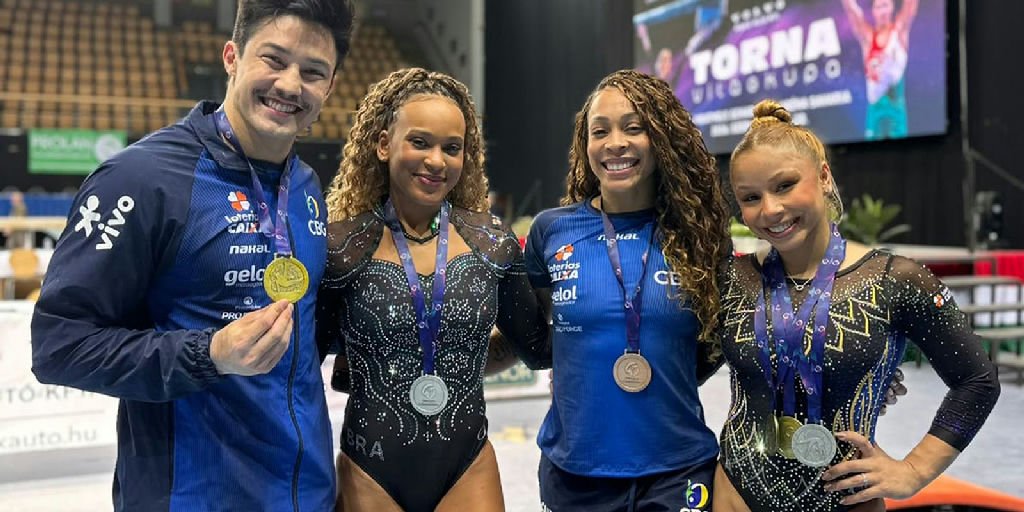 Brasil encerra Copa do Mundo de ginástica na Hungria com cinco novas medalhas
