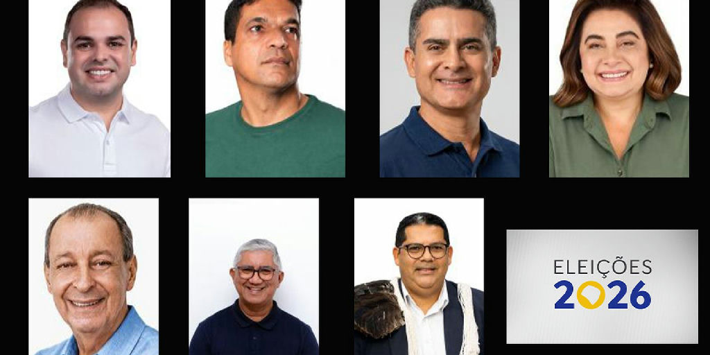 Eleições 2026 no Amazonas reúnem sete candidatos ao governo estadual