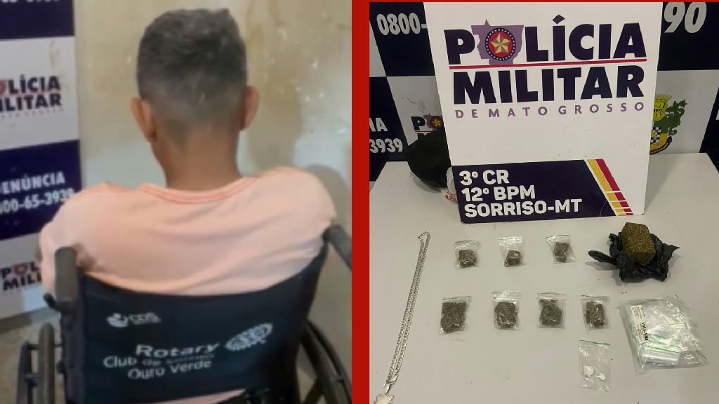 Homem em motoneta adaptada é detido por tráfico de drogas em Sorriso
