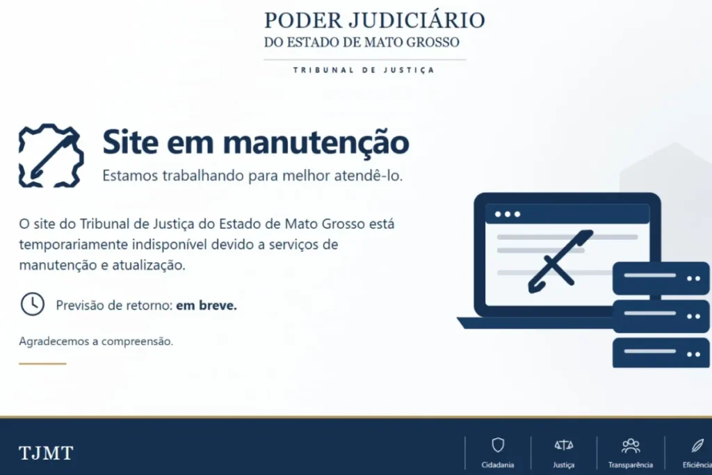 Tribunal de Justiça de Mato Grosso retoma atendimento presencial após falha nos sistemas