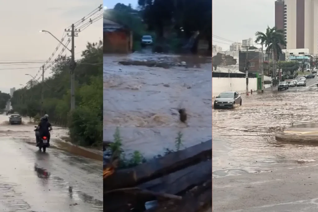 Chuva intensa em Cuiabá atinge 85% do esperado para o mês em apenas uma noite