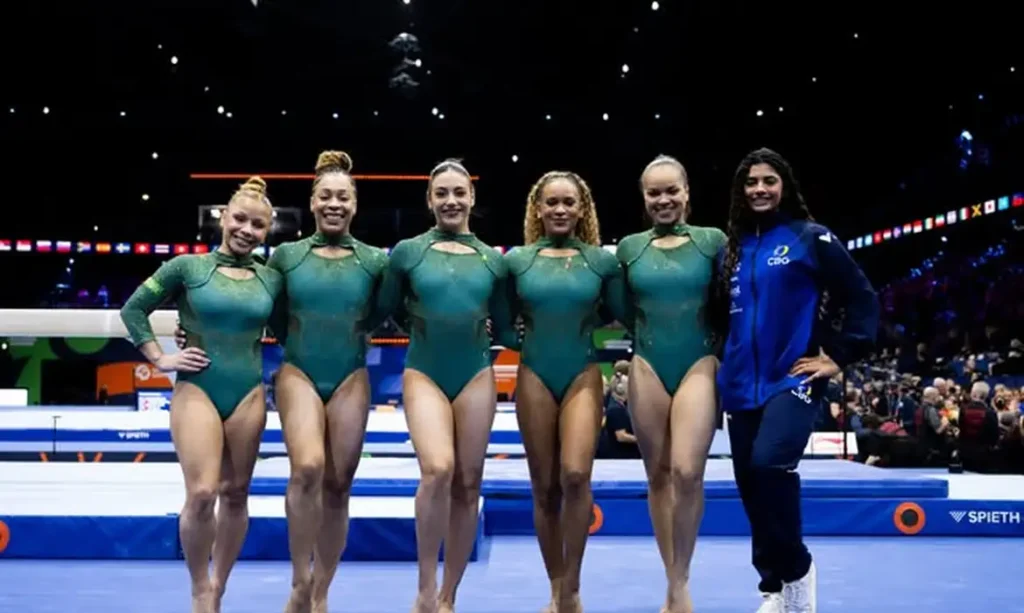 Mundial de ginástica: brasil garante o quinto lugar por equipes