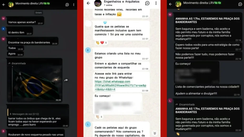 Polícia investiga mensagens de boicote a eleitores e empresas no interior do estado