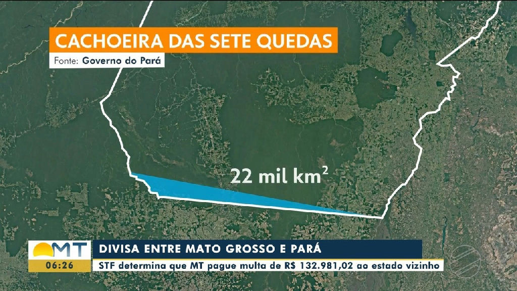 STF ordena que Mato Grosso pague multa ao Pará por disputa territorial