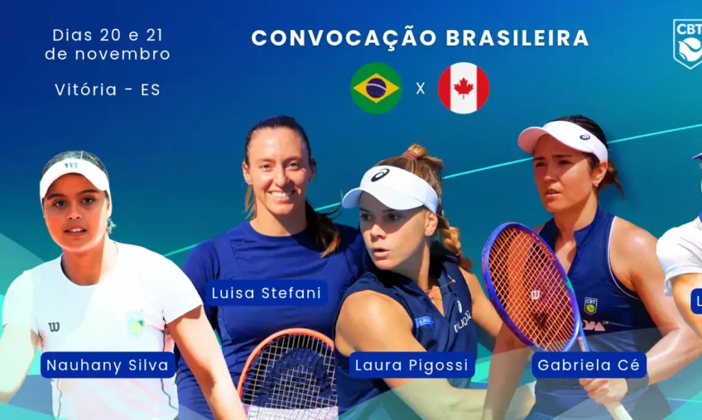 Tenista brasileiras são chamadas para duelar contra o Canadá na Billie Jean King Cup