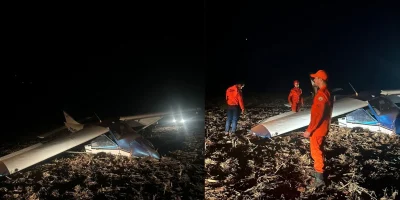 Bombeiro de folga atua em resgate após queda de avião em Mato Grosso