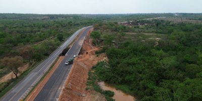 Br-364 tem bloqueio total para avanço de obras em ponte no Mato Grosso