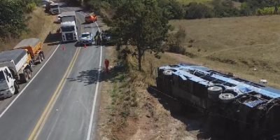 Caminhão trafegava a 120 km/h antes de colisão fatal na Go-010, aponta perícia