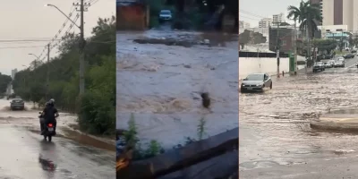 Chuva intensa em Cuiabá atinge 85% do esperado para o mês em apenas uma noite
