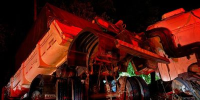Colisão entre caminhões deixa cinco feridos em Lucas do Rio Verde