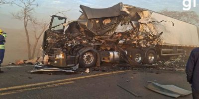 Colisão entre carretas na Serra da Petrovina resulta em morte e bloqueio da Br-364