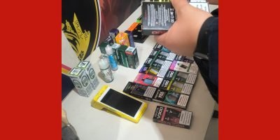 Guarda Municipal apreende 67 cigarros eletrônicos em frente a escola de Várzea Grande
