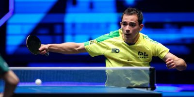 Hugo Calderano busca vaga nas quartas de final do China Smash nesta quinta-feira