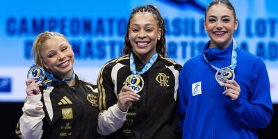 Lorrane Oliveira e Caio Souza conquistam o topo do pódio no Brasileiro de Ginástica em Brasília
