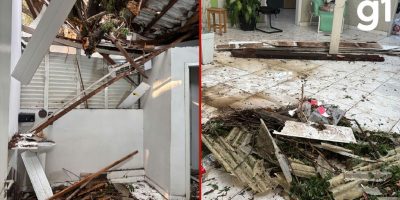Queda de árvore em unidade de saúde fere enfermeira durante temporal em Cuiabá