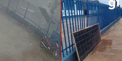Temporal causa queda de placas solares e danifica rede elétrica em escola de Mato Grosso