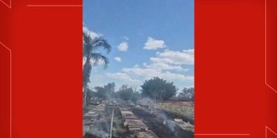 Velas em locais impróprios causam incêndio em vegetação e jazigos no Cemitério da Asa Sul