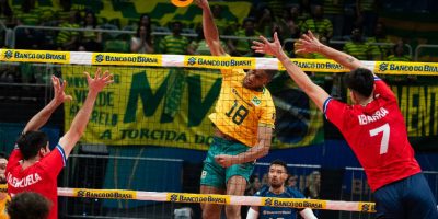 Vôlei: Brasil estreia com vitória dominante sobre o Chile no Sul-americano